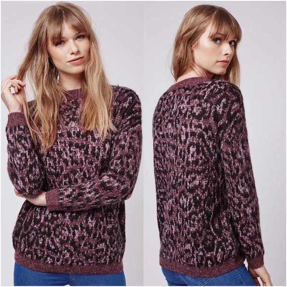 Topshop Sweaters - Topshop Brushed Animal Jumper Sweater